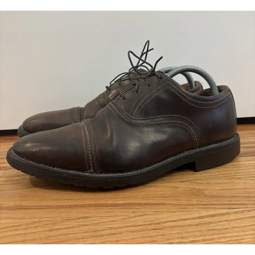 Allen Edmonds Men's Westwood Dark Brown Cap Toe Oxford Lace Up Shoes Size‎ 9 D